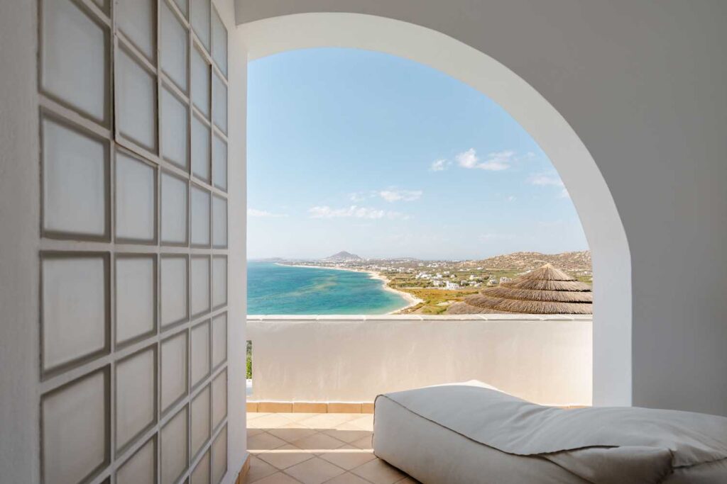 naxos gems vacation rentals accommodation villa agapui for rent holiday home greece view terrace balcony