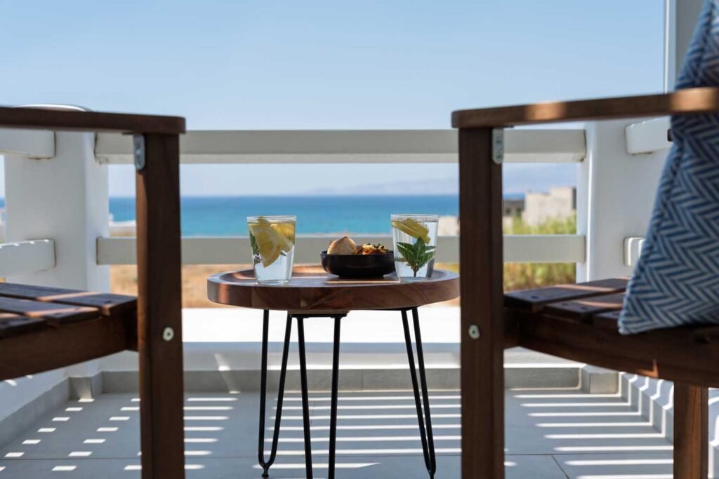 selinofos house kastraki naxos gems accommodation rental holiday greece seaside sea view balcony view